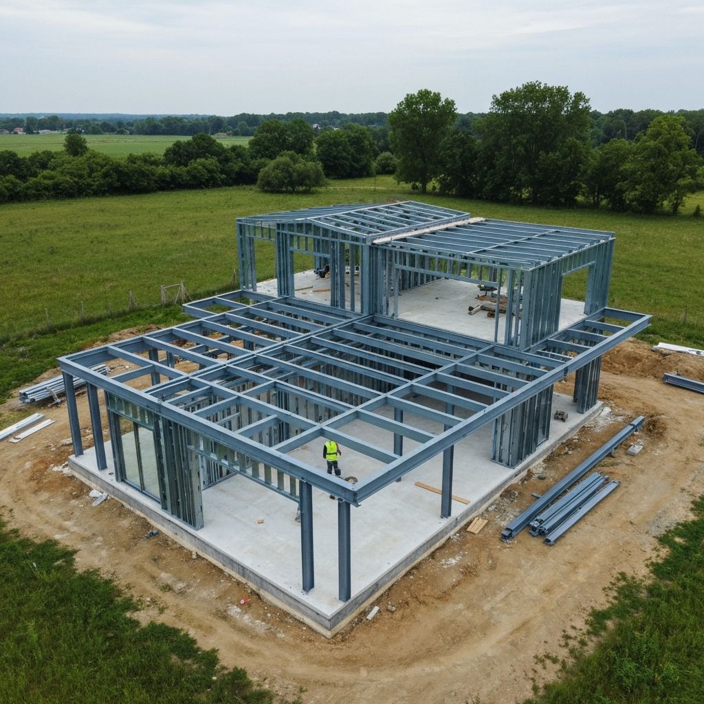 Construcción de viviendas steel frame